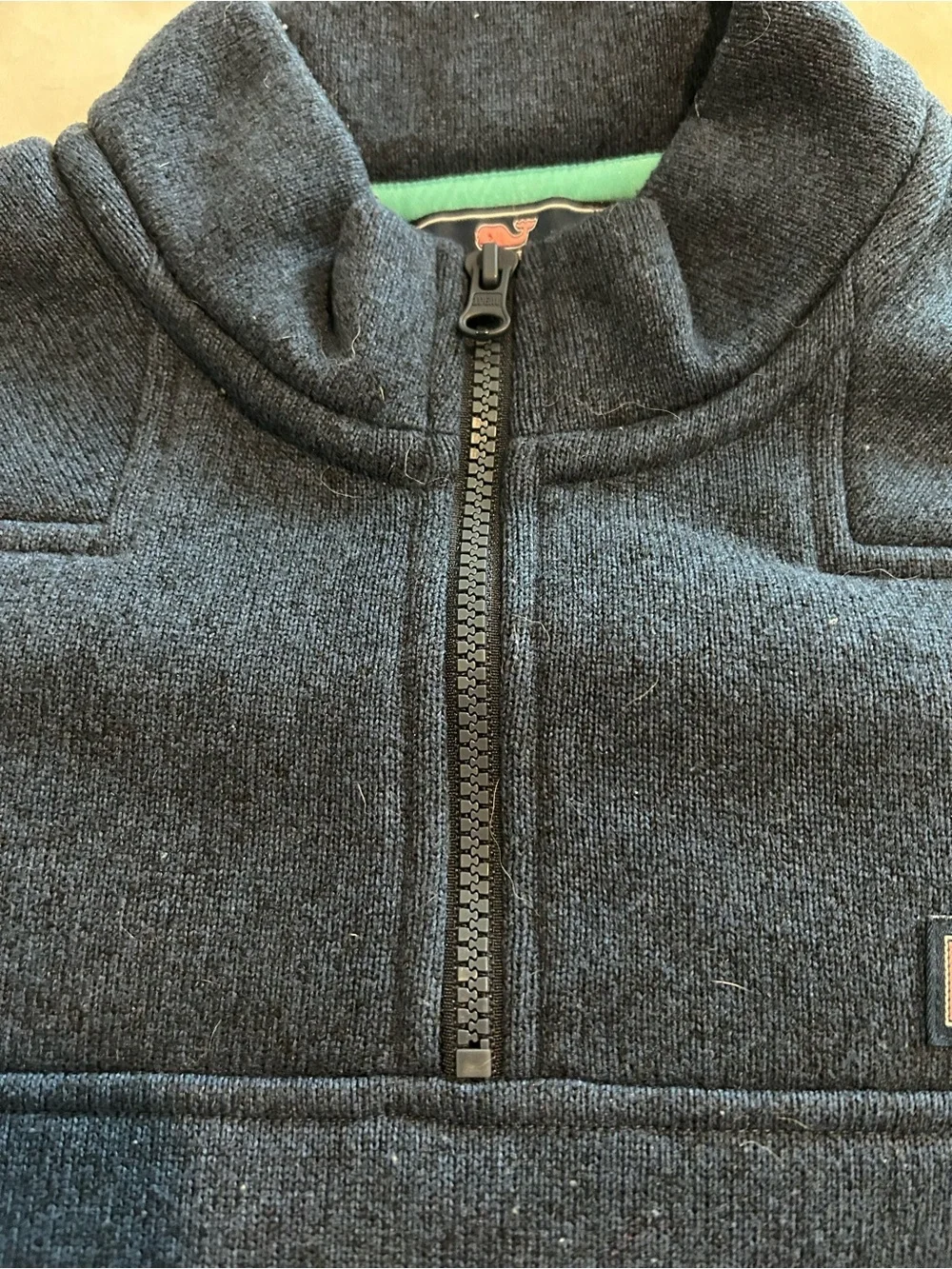 Vineyard Vines Navy 1/4 Zip Pullover